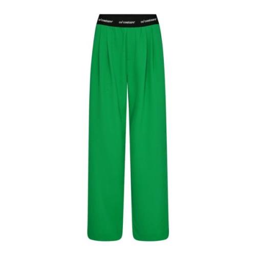 Groene Logo Pantalon Broek Co'Couture , Green , Dames