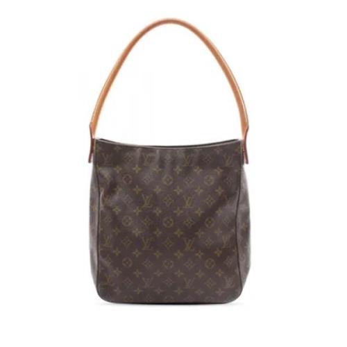 Pre-owned Canvas handbags Louis Vuitton Vintage , Brown , Dames