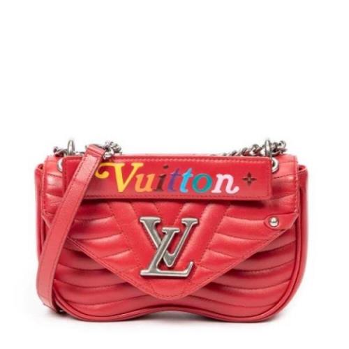 Pre-owned Leather handbags Louis Vuitton Vintage , Red , Dames