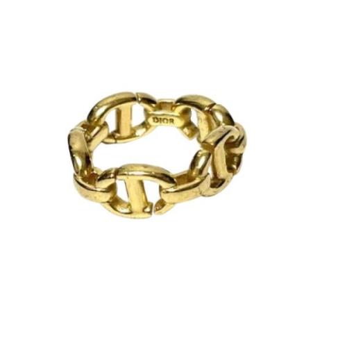 Pre-owned Yellow Gold dior-jewelry Dior Vintage , Yellow , Dames