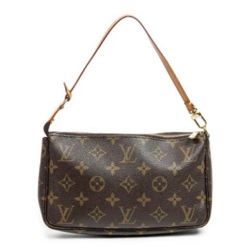 Pre-owned Canvas handbags Louis Vuitton Vintage , Brown , Dames