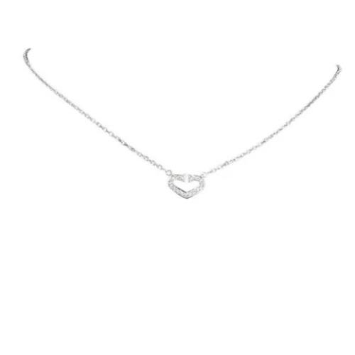 Pre-owned Silver necklaces Cartier Vintage , Gray , Dames