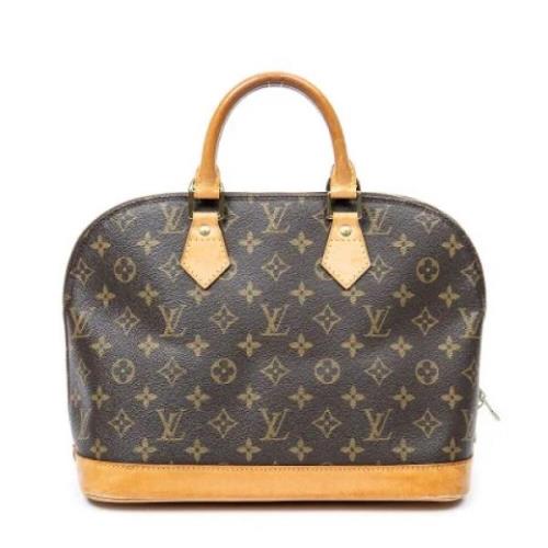 Pre-owned Coated canvas handbags Louis Vuitton Vintage , Brown , Dames