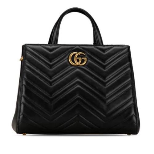 Pre-owned Leather gucci-bags Gucci Vintage , Black , Dames