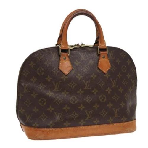 Pre-owned Canvas handbags Louis Vuitton Vintage , Brown , Dames