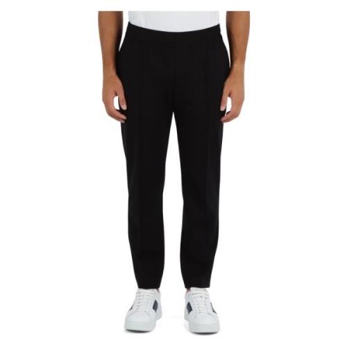 Sportieve joggerbroek in viscosemix Emporio Armani , Black , Heren