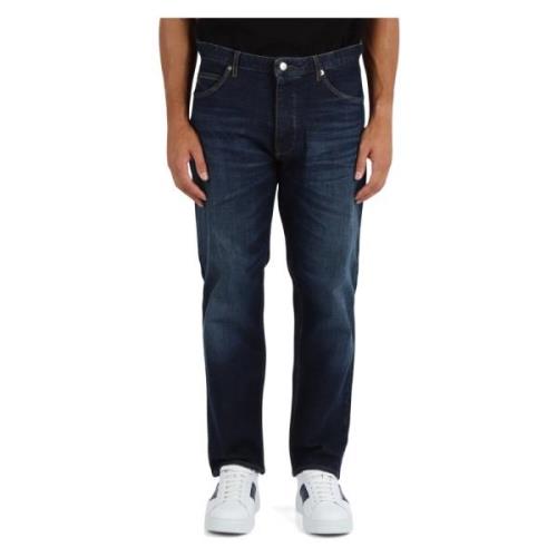 Wijde pasvorm vijf-pocket jeans Emporio Armani , Blue , Heren