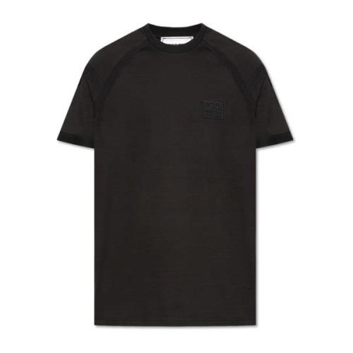 T-shirt met logo Iceberg , Black , Heren