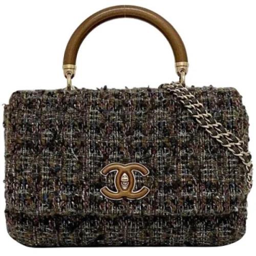 Pre-owned Fabric chanel-bags Chanel Vintage , Brown , Dames