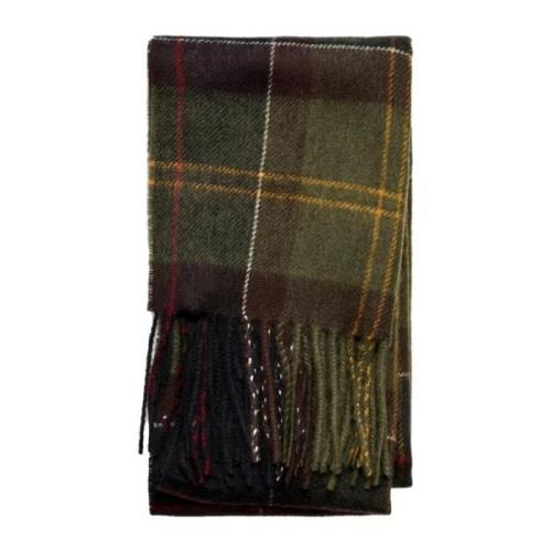 Tartan Lamswol Sjaal Klassieke Stijl Barbour , Multicolor , Dames