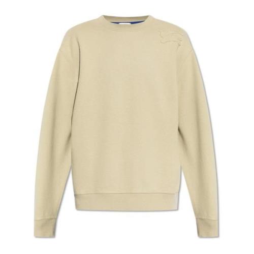 Sweatshirt met logo Burberry , Beige , Heren