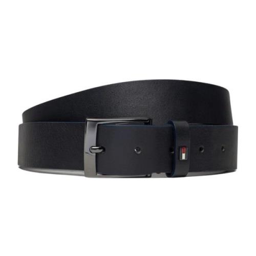 Leren Riem Herfst/Winter Collectie Tommy Hilfiger , Blue , Heren