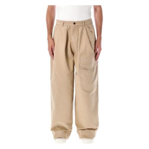 Crème Relaxte Cargo Broek Aw24 JW Anderson , Beige , Heren