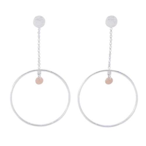 Pre-owned Rose Gold earrings Hermès Vintage , Gray , Dames