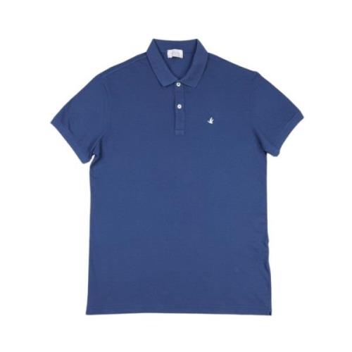 Denim Polo Shirt Brooksfield , Blue , Heren