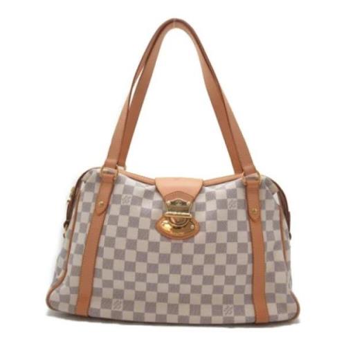 Pre-owned Fabric louis-vuitton-bags Louis Vuitton Vintage , White , Da...