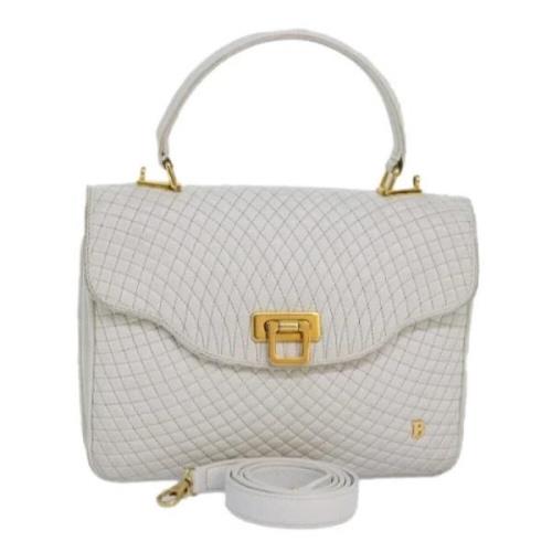 Pre-owned Leather handbags Bally Pre-owned , White , Dames