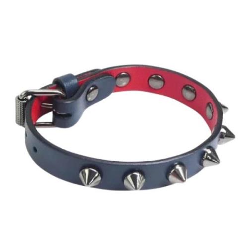 Pre-owned Leather bracelets Christian Louboutin Pre-owned , Blue , Uni...