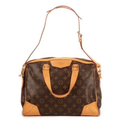 Pre-owned Canvas handbags Louis Vuitton Vintage , Brown , Dames