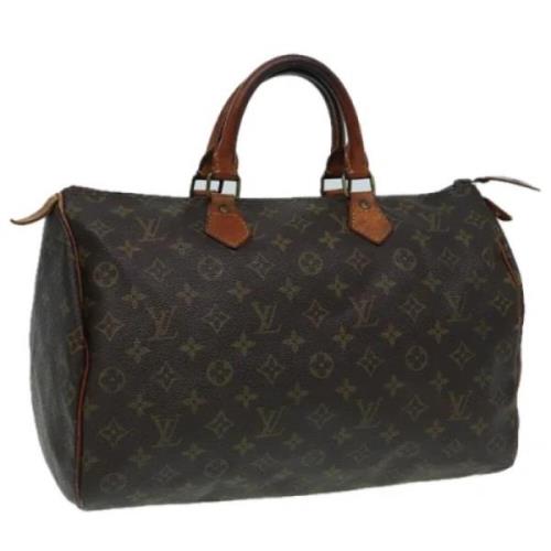 Pre-owned Canvas handbags Louis Vuitton Vintage , Brown , Dames