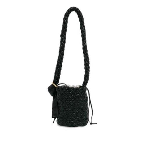 Pre-owned Leather crossbody-bags Bottega Veneta Vintage , Black , Dame...