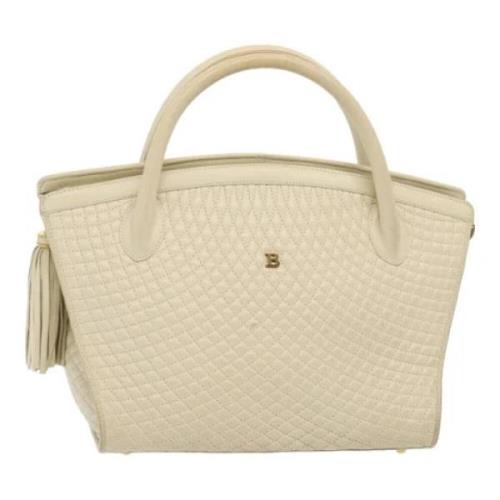 Pre-owned Leather handbags Bally Pre-owned , Beige , Dames