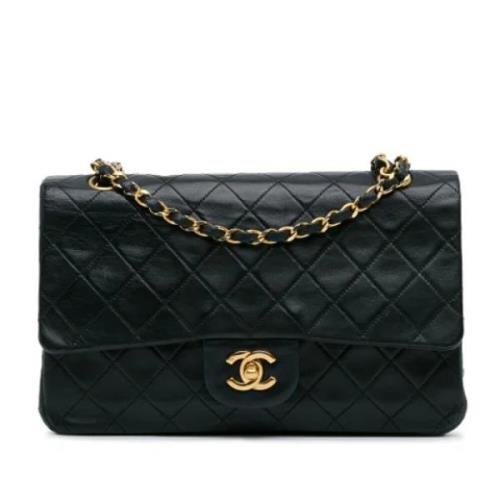 Pre-owned Leather chanel-bags Chanel Vintage , Black , Dames