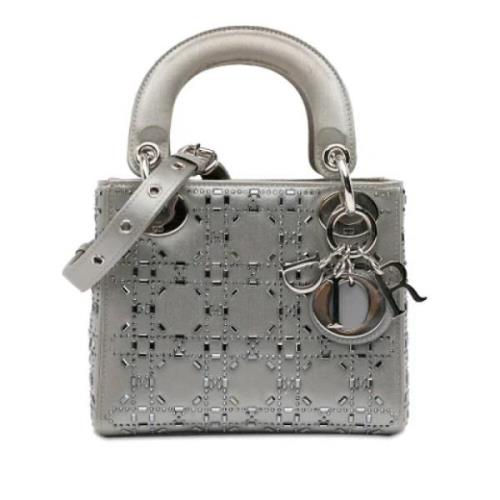 Pre-owned Fabric handbags Dior Vintage , Gray , Dames