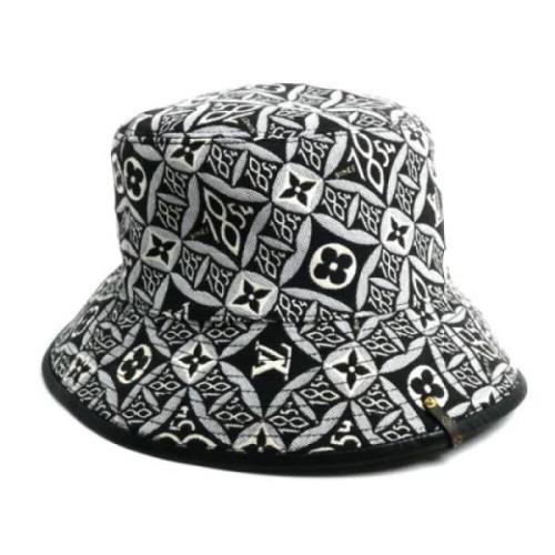 Pre-owned Cotton hats Louis Vuitton Vintage , Gray , Dames