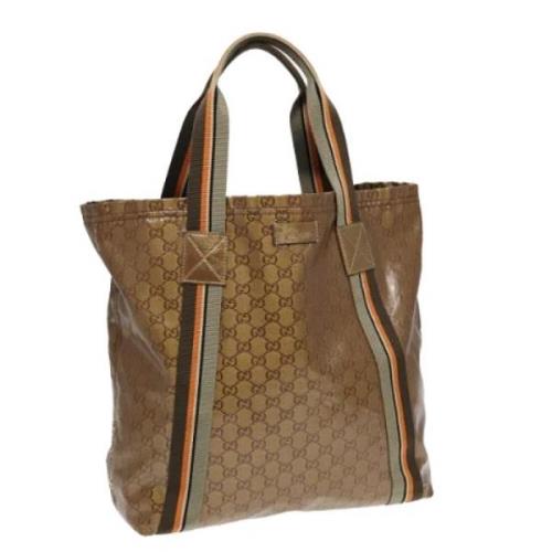 Pre-owned Canvas gucci-bags Gucci Vintage , Brown , Dames