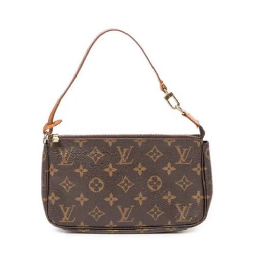 Pre-owned Canvas handbags Louis Vuitton Vintage , Brown , Dames