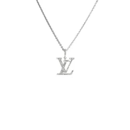 Pre-owned White Gold necklaces Louis Vuitton Vintage , White , Dames