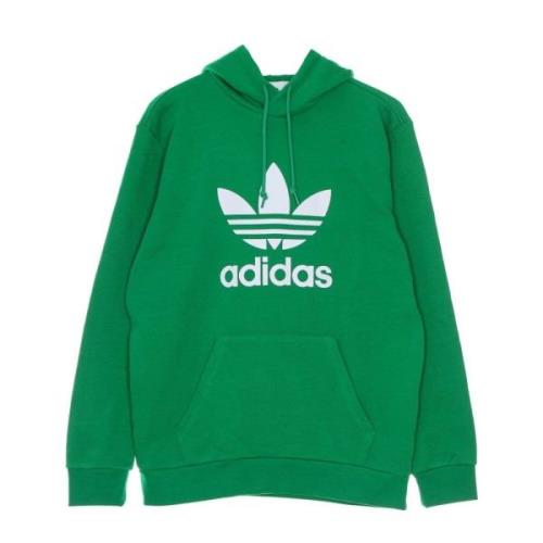 Groen/Wit Trefoil Lichtgewicht Hoodie Adidas , Green , Heren