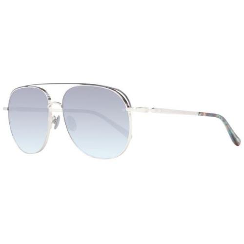 Grijze Aviator Zonnebril met Blauwe Lenzen Scotch & Soda , Gray , Unis...