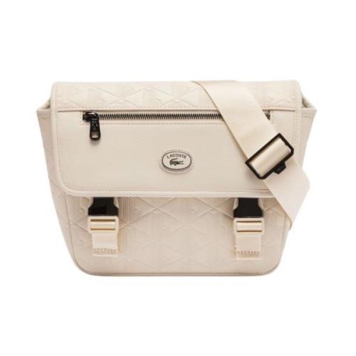 Witte Nomogram Messenger Tas Lacoste , White , Heren