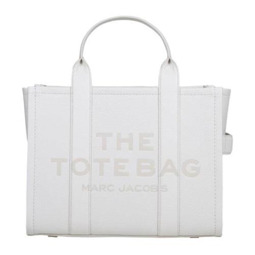 Witte Leren Shopper Handtas Marc Jacobs , White , Dames