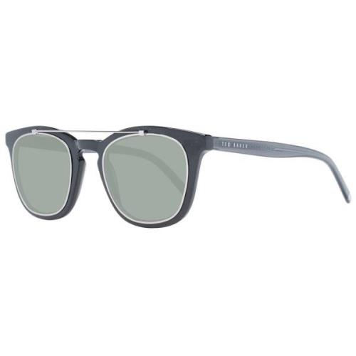 Zwarte Herenzonnebril Vierkant Frame Ted Baker , Black , Unisex