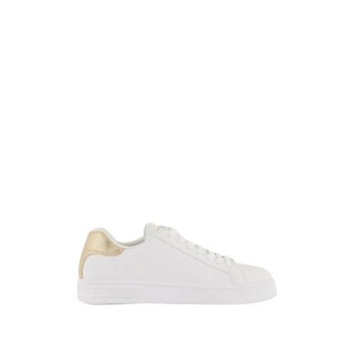 Witte Gouden Sneakers voor Vrouwen Armani Exchange , White , Dames