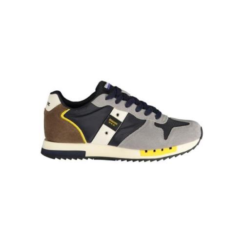 Grijze Polyester Sneaker Blauer , Multicolor , Heren