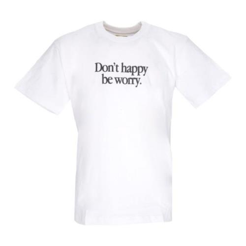 Aarde Op Vuur Smiley Tee Market , White , Heren