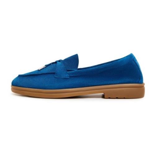 Klassieke platte loafers - Blauw Cesare Gaspari , Blue , Dames