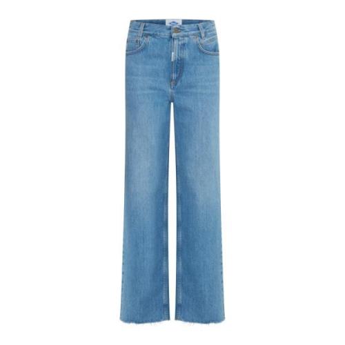 Stonewash Straight-Leg Jeans Ball , Blue , Dames