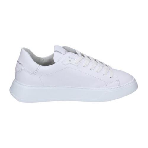 Leren Heren Sneakers Stijlvolle Schoenen Philippe Model , White , Here...