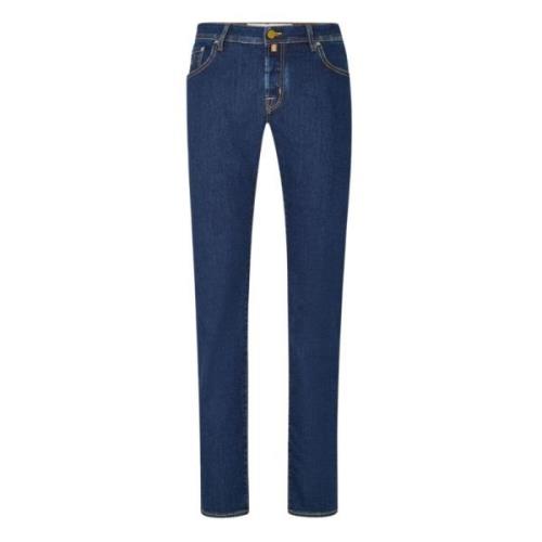 Denim 5-Pocket Jeans Broek Jacob Cohën , Blue , Heren