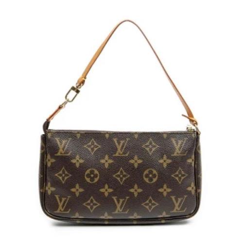 Pre-owned Canvas handbags Louis Vuitton Vintage , Brown , Dames