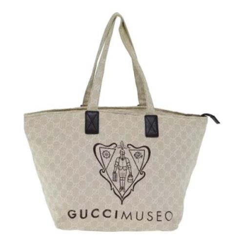 Pre-owned Canvas gucci-bags Gucci Vintage , Beige , Dames