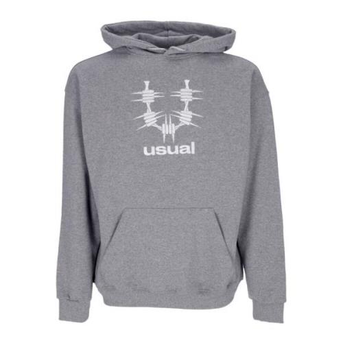 Lichtgewicht Hoodie Grijs Heather Usual , Gray , Heren