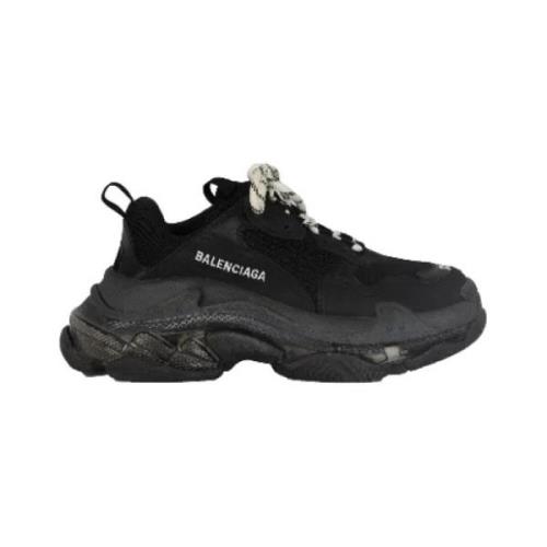 Pre-owned Polyester sneakers Balenciaga Vintage , Black , Dames