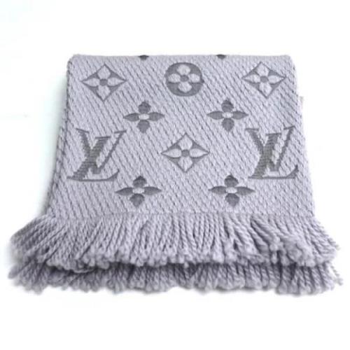 Pre-owned Canvas scarves Louis Vuitton Vintage , Gray , Dames