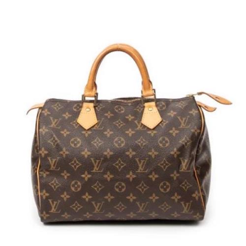 Pre-owned Coated canvas handbags Louis Vuitton Vintage , Brown , Dames